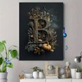 thumbnail image 4 of Rustic Alphabet B Canvas Print, Suitable for Living Room, Dining Room, Bedroom, Office, Autumn Harvest Decor, 4 of 8