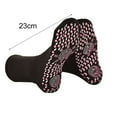 thumbnail image 5 of dianhelloya 1 Pair Anti-freeze Middle Cut Unisex Socks Good Therapy Self-Heating Massage Warm Socks for Autumn Winter White, 5 of 8