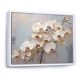 thumbnail image 2 of Designart "Blooming Beige And Gold Orchid IV" Orchids Floater Framed Wall Art Prints, 2 of 5
