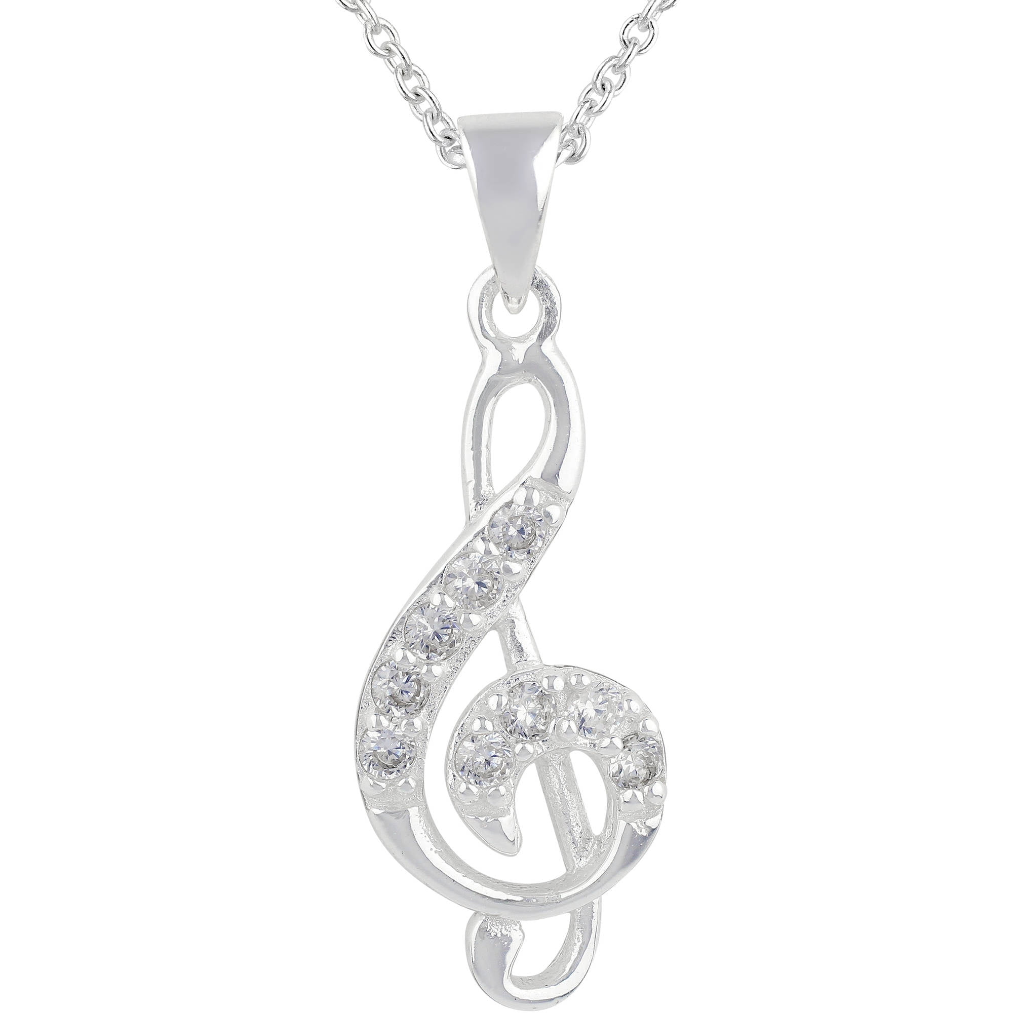 MEN WOMEN 925 STERLING SILVER LAB DIAMOND ICED MUSIC NOTE CHARM PENDANT*SP153 MEN WOMEN 925 STERLING SILVER LAB DIAMOND ICED MUSIC NOTE CHARM PENDANT*SP153