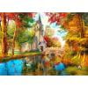 Diamante pintura 5D taladro redondo completo mosaico DIY Navidad Iglesia Kit decoración de pared Hugtrwg Para estrenar