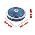 thumbnail image 3 of GELUOXI 14" x 3" Round Air Cleaner Fits 5-1/8" Neck Flange Throttle Body Injection Assembly and Carburetor, 3 of 9