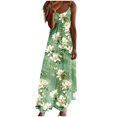 thumbnail image 1 of Vestidos de Verano con Cuello en V para las Mujeres 2025 Imprimir Vestido de Cuello Redondo sin Mangas Vestidos Largos Casuales, Ligeros Y de Moda, 1 of 6