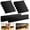 Black, variant on 12-Piece Under Couch Blockers - 15.4"L x 4.7"H Strong Adhesive Reusable Guard, Under Sofa Pet Blocker to Keep Pets Out & Prevent Items Rolling