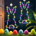 thumbnail image 6 of LED Bunny Window Decoration with Timer Battery Operated Easter Lights Hanging Indoor Outdoor Party Home Decor Spring Holiday Display, 6 of 8