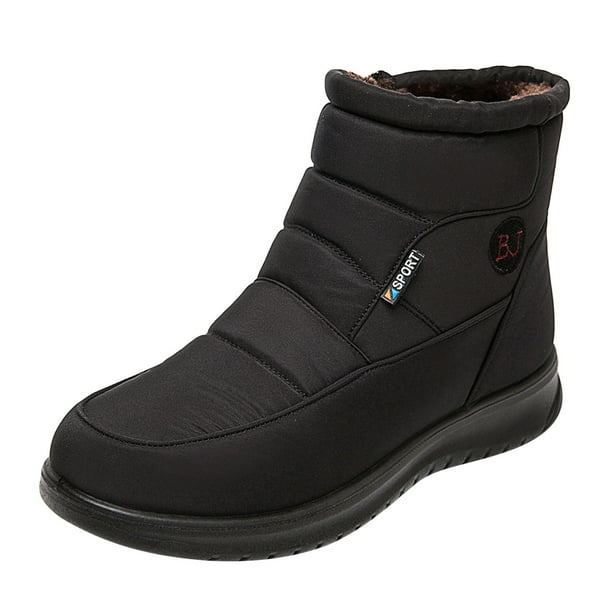 NECHOLOGY Botas Mujer Adulto Femenino Zapatos Botines de mujer Zapatos de cuña gruesa para mujer con bloques de colores a la , botas, botas para mujer (Black, 8.5)
