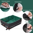 thumbnail image 5 of Caja de arena de viaje, bandeja de arena plegable para gatos, colección de arena para gatos antifugas con asa para conejos pequeños y medianos, 5 of 5