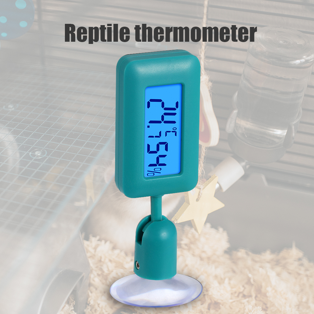 Qguai Reptile Terrarium Thermometer Hygrometer Digital Display Pet