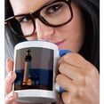thumbnail image 2 of 3drose, Yaquina Head at Sunset, Newport, Oregon, Usa., 11oz Two-tone Blue Mug, 2 of 6