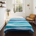 thumbnail image 4 of Ocean Beach Tapestry for Bedroom Wall Hanging Tapestry, Modern Blue Coastal Wave Oil Painting Art Ceiling Backdrop Tapestries Poster Blanket Wall Decor for Teens Room Living Room Dorm 55" x 73", 4 of 8