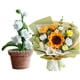 thumbnail image 4 of Toystoory Ramo de girasoles, limpiapipas, cinta y celofán para manualidades, kit de flores con limpiapipas Artesanía B, 4 of 6