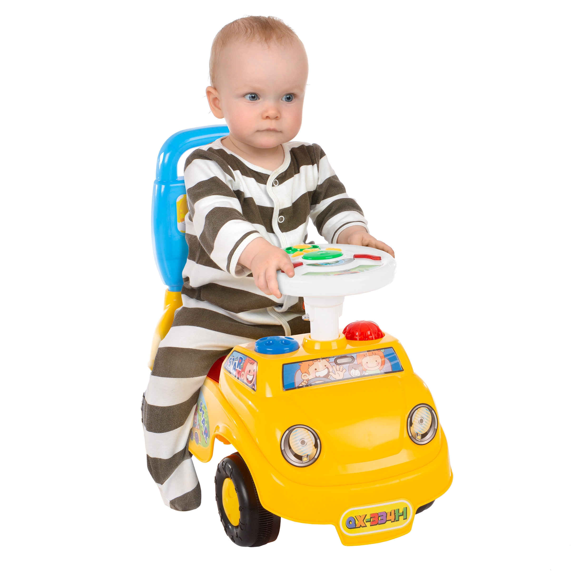 kid walking car