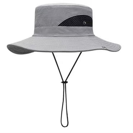 Hot Sales Under $5 Grey Beach Sun Hat GIJNRIUIUA Men s and Women s Hats Large Hats 360 Sun Shading Breathable Fishing Hiking Camping Hats Cowboy Hat