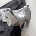 thumbnail image 1 of Bolsos cruzados para mujer Bolso informal acolchado para axilas Bolsos de mano elegantes (Plata), 1 of 8