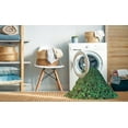 thumbnail image 2 of Ahgly Company Machine Washable Indoor Round Transitional Army Green Area Rugs, 3' Round, 2 of 7