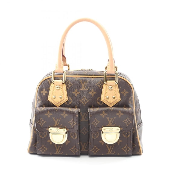 Pre-Owned Louis Vuitton Manhattan PM Handbag, Coated Canvas and Leather, Monogram,... (Good)