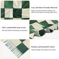 thumbnail image 5 of FORMRS Womens Scarf Winter Soft Long Big Warm Shawls Wrap Tassel Scarves, Green and White Plaid Pattern, 5 of 9