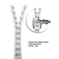 thumbnail image 2 of AL-199C Heavy Duty Hook and Eye Trim 1" Wide Cotton Tape Black & White by yard, 2 of 2