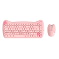 thumbnail image 2 of Gato en forma de 2.4G compatible con Bluetooth 84 Teclas PC Desktop Wireless Keyboard Mouse Barbie Nuevos Originales, 2 of 7