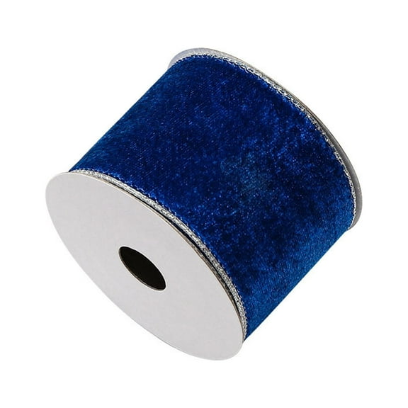 Velvet Wired Ribbon 2.5 Inch Wide,Khaki Gold Crushed Velvet Wired Ribbon for Christmas Tree Decoration,Big Bow Gifts Wrapping,Crafts Wreaths Supplies,10 Yards