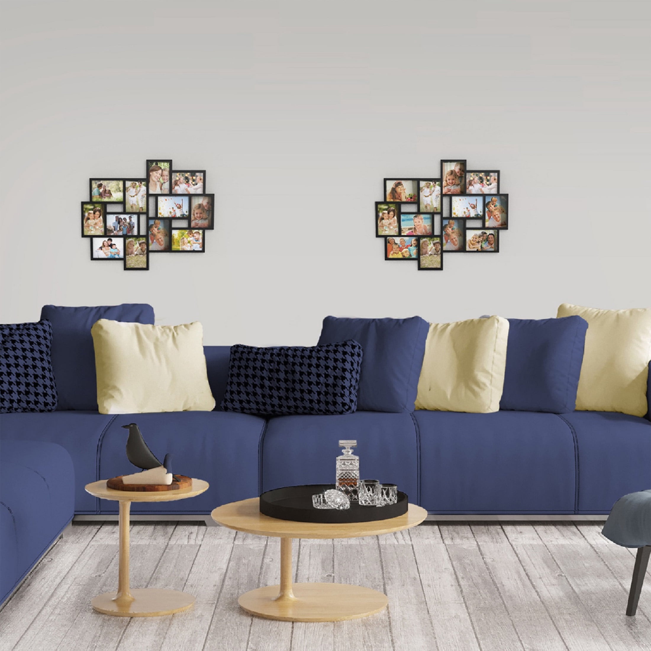 Lavish Home Photo Frame Collage for Twelve 4x6-Inch Pictures (Black)