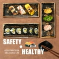 thumbnail image 3 of Verdelife Sushi Trays with Lids, 100pcs Disposable Sushi Container Box with Cover, Black Japanese Take Out Charcuterie Boxes To Go Containers Entrees Cookies Desserts for Party, 3 of 8