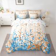 thumbnail image 2 of Feelyou Wtseroclor Polkadots Twin Bedding Sets 7-Piece, Blue Orange Cycle Abstract Bedding Comforter Set, Teens Kids Boys Girls Reversible Sheet Sets, Ultra Soft Bedroom Decor, 2 of 8