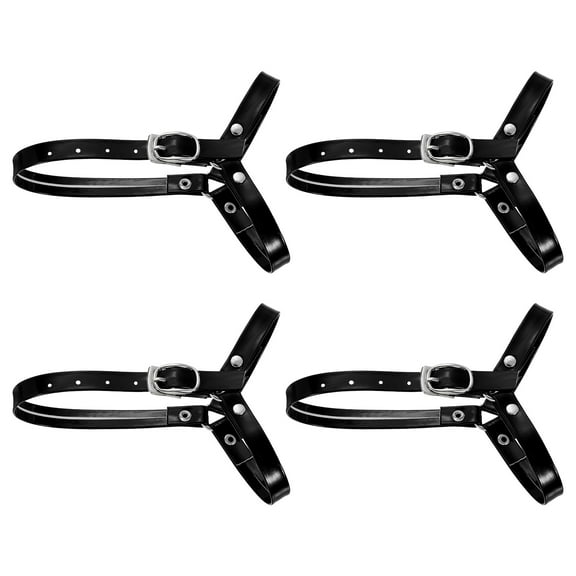 2Pairs Detachable Shoe Straps for Heels, Adjustable Ankle Strap, Black