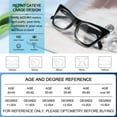 thumbnail image 6 of MARE AZZURO Cat Eye Bling Reading Glasses Women Retro Large Readers 1.0 1.5 2.0 2.5 3.0 3.5 4.0 5.0 6.0 (Black, 6.00)Polycarbonate lens, 6 of 6