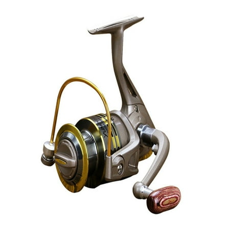 Spool Fishing Spinning Reel Strong Metal Spool Spinning Reel, 12BB Left Right Interchangeable Fishing Reel Specification:GS6000 ()