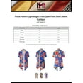 thumbnail image 2 of MixMatchy Women's Floral Pattern Lightweight Front Open Front Short Sleeve Cardigan, 2 of 4