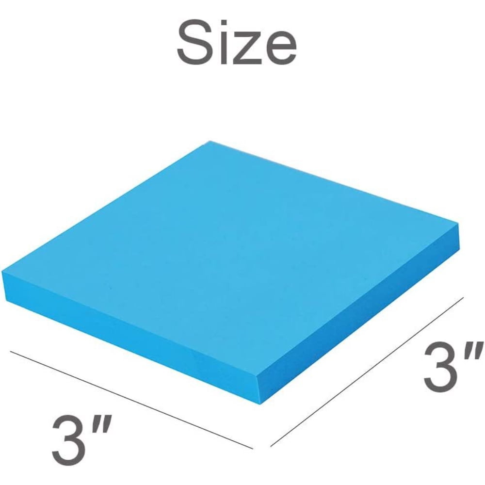 Dsseng 24 Sticky Notes 3x3 Self-Stick Notes 8 multi-color paper message post-it label Bright Color post-it Sticky Notes, 70 Sheets/Pad