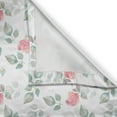 thumbnail image 3 of Ambesonne Floral Kitchen Curtains, Rose Petals Blossoms, 55"x39", Pale Pink Turquoise, 3 of 3