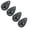 Black B, variant on ZOURIH Silicone Egg Separators,Food-Silicone Egg White Separator,3-Slit Egg White Separator from Yolk for Baking,Must-Have Egg Separator tool,Black A