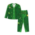 thumbnail image 1 of Balery St Patrick's day Conjunto de Pijama con Estampado para Mujer, Conjunto de Dos Piezas con Manga Larga, Ropa de Dormir Suave con Bolsillos, Pijamas Cómodos-XX-Large, 1 of 7