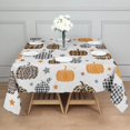 thumbnail image 3 of Fall Pumpkins Stars Pattern Square Tablecloth,Waterproof Square Table Cover,Wipeable Spillproof Washable Table Cover for Home Kitchen Party Decor 42"X42"(107x107cm), 3 of 6