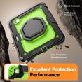 thumbnail image 5 of Case for iPad Pro 11 inch M4 2024/ M5 2025, 360 Rotating Stand Handle Pencil Holder Shoulder Strap Heavy Duty Shockproof Cover, Lime PC, 5 of 7