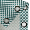 thumbnail image 5 of Ambesonne Teal Grommet Curtain, Design Vibrant, 50" x 63", Teal White, 5 of 6