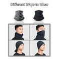 thumbnail image 5 of Neck Warmer Fleece Neck Gaiter Warmer Soft fleece Face scarf Mask Windproof for Cold Weather Winter Outdoor Sports motorcycle Snowboard Balaclava Fishing Grey + Grey, 5 of 7