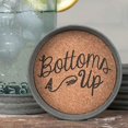 thumbnail image 2 of Mason Jar Lid Coaster - Bottoms Up (set of 4), 2 of 2