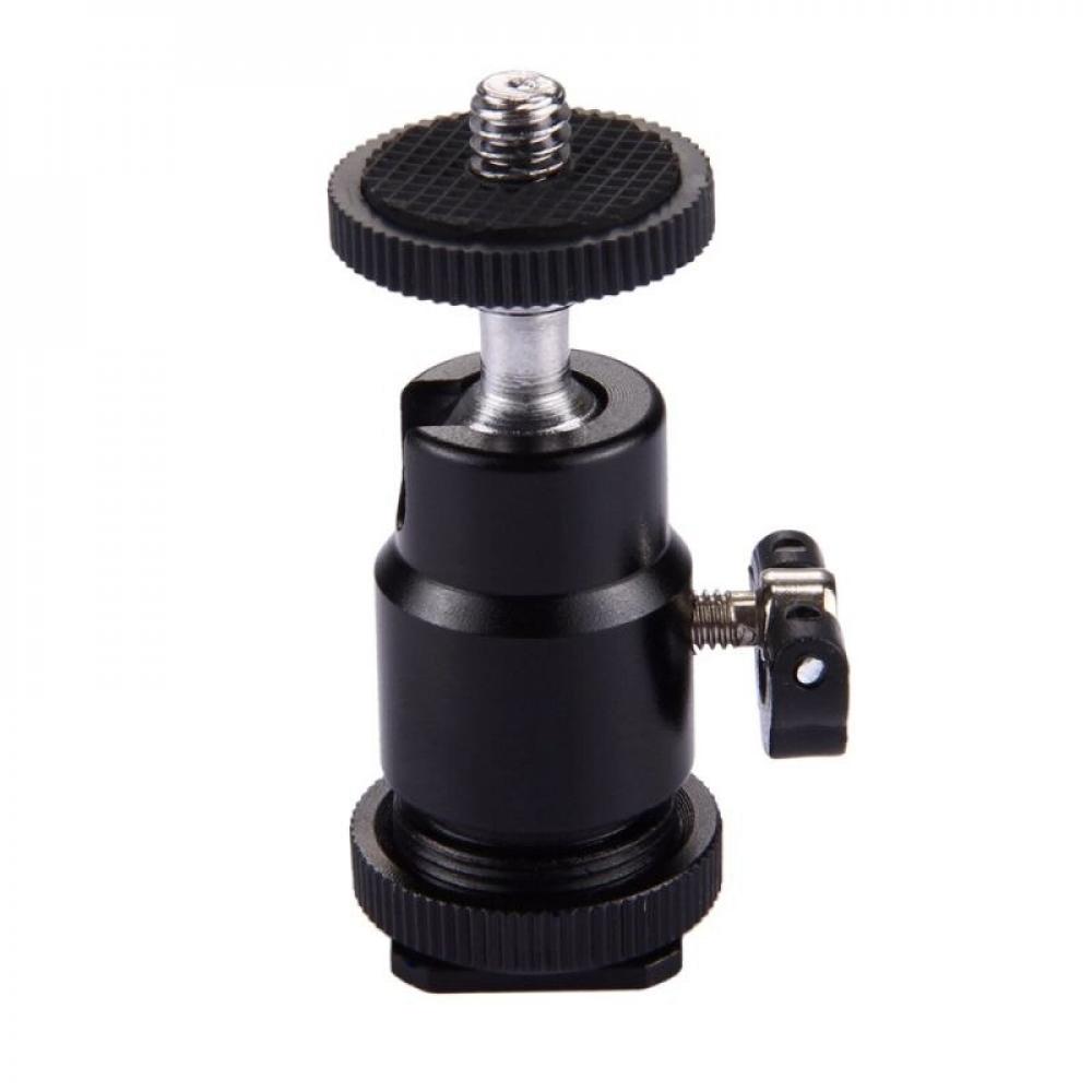 Delivery On Time!!360 Degree Mini Tripod Ball Head Mount Hot Shoe