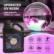 UV Resin,1500g Crystal Clear Fast Curing Resin for DIY Craft Jewelry Making, Ultraviolet Odorless Thin Epoxy Resin, Low Shrinkage UV Resin Kit for Mold, Casting & Coating