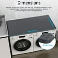 thumbnail image 4 of 54" x 27.5" Washer and Dryer Covers for the Top，Waterproof and non-slip Washing Machine Cover，Applies to Kitchen、laundry room organization，Washer Dryer Countertop. (Gray), 4 of 18