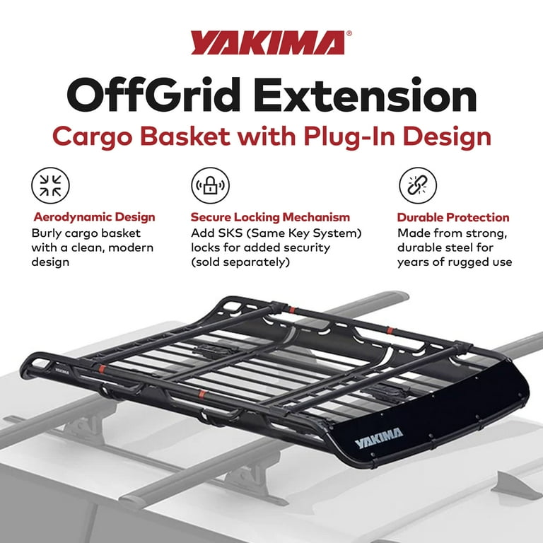 YAKIMA 18 Inch Extension for Medium OffGrid Cargo Basket with Plug