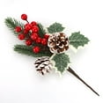 thumbnail image 4 of AMERTEER Simulation Plant Pine Needles Imitation Plants Candy Box Accessories 26cm In Length Red+Green Christmas Wreath Material, 4 of 19