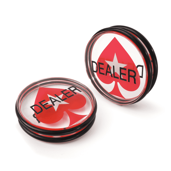 3" Casino Poker Dealer Puck Button for Gambling Card Games, Texas Hold 'em, Poker Nights, Tournaments
