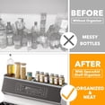 thumbnail image 6 of SpaceAid 30" Bamboo Magnetic Stove Top Shelf Organizer, Kitchen Storage Rack for Stove, Gray, 6 of 7