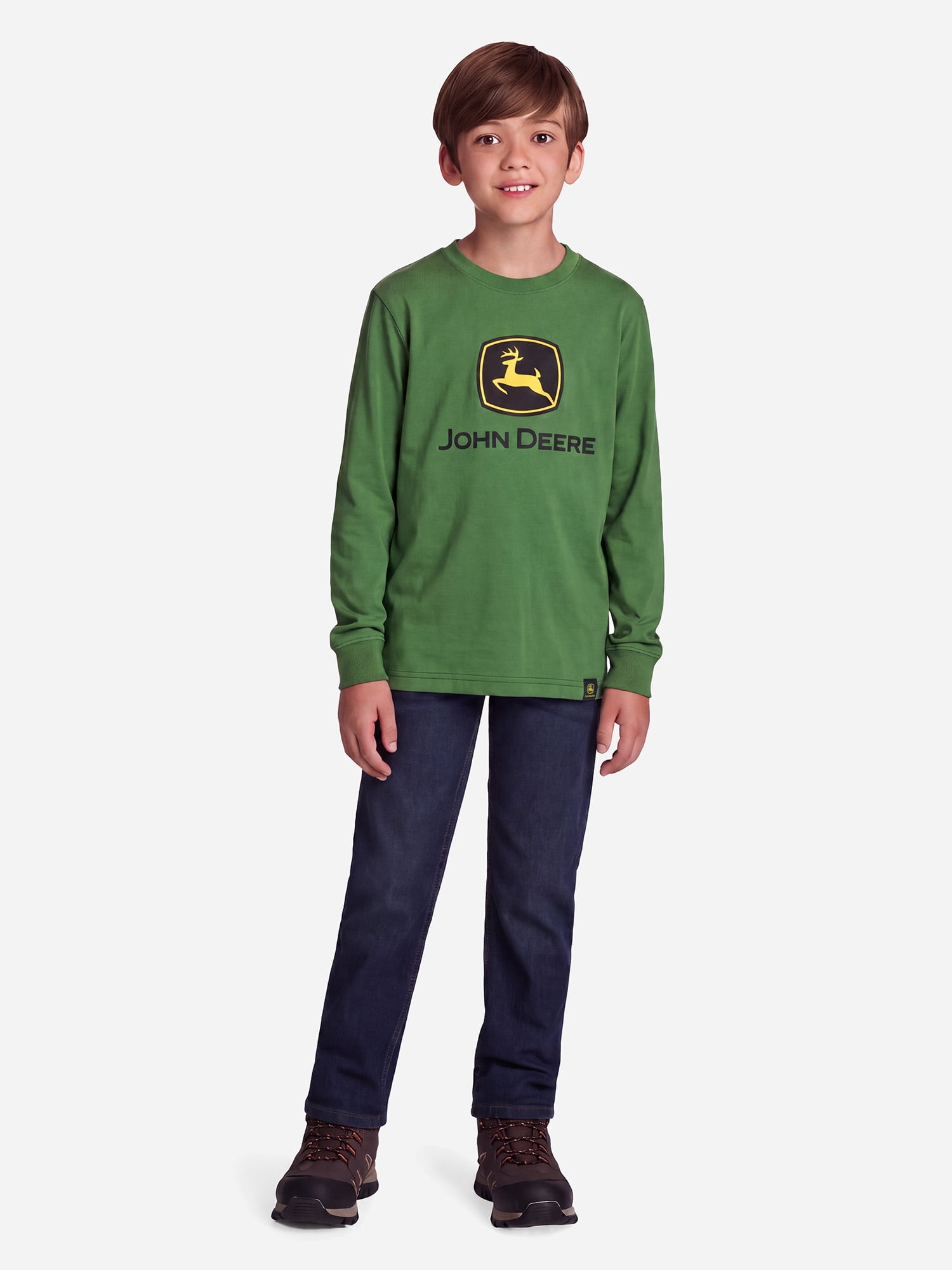 John Deere Boy's Long Sleeve Graphic T-Shirt, Sizes 4 - 18