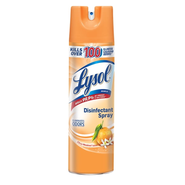 Lysol Disinfectant Spray, Citrus Meadows, 19oz, Cleaner
