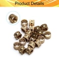 thumbnail image 3 of HUGFEGWE M6x6mm Female Thread Knurled Nuts Hx8mm OD Brass Threaded Insert Embedment Nuts Hydraulic Welded Joint Injection Molding Assortment Kit for 3D Printing Injection Molding 20PCS CJB91-24992, 3 of 4